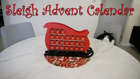DIY Sleigh Advent Calendar