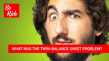 What was the twin-balance sheet problem?