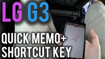 How to start Quick Memo+ App by Shortcut Key (LG G3, Draw with your finger)