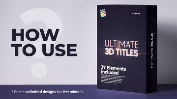 First Look at Ultimate 3D Titles for Final Cut pro