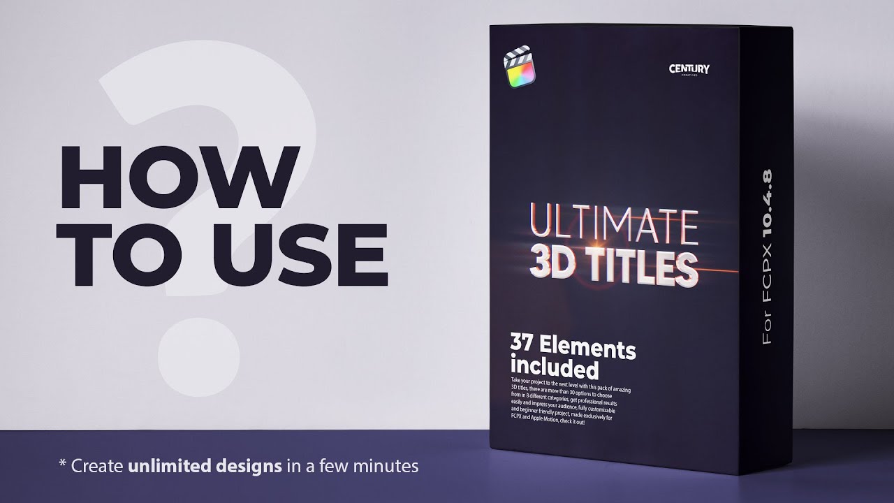 Ultimate 3D Titles tutorial