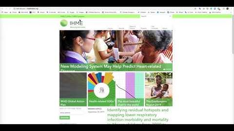 Global Health data using IHME