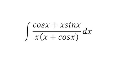 integration (cosx+xsinx)/x(x+cosx) dx || wbchse class 12 math SN DEY Solved 3