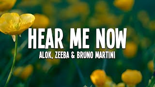 Alok, Zeeba & Bruno Martini - Hear Me Now (Lyrics)