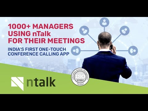 nTalk - India's First One Touch Conference Calling App | How to use nTalk group call | English