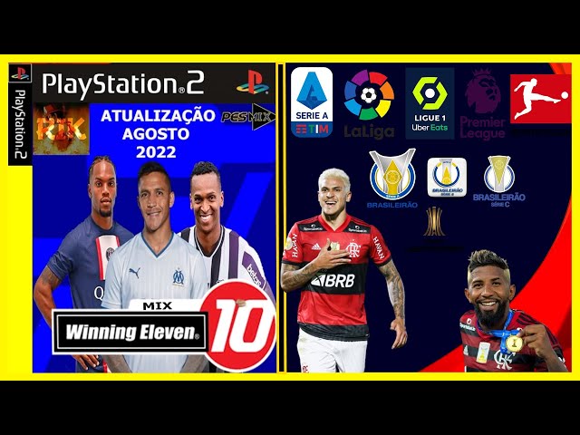 PES 2022 Brasileirão A B C + Libertadores + Encarte PS2!!!! 