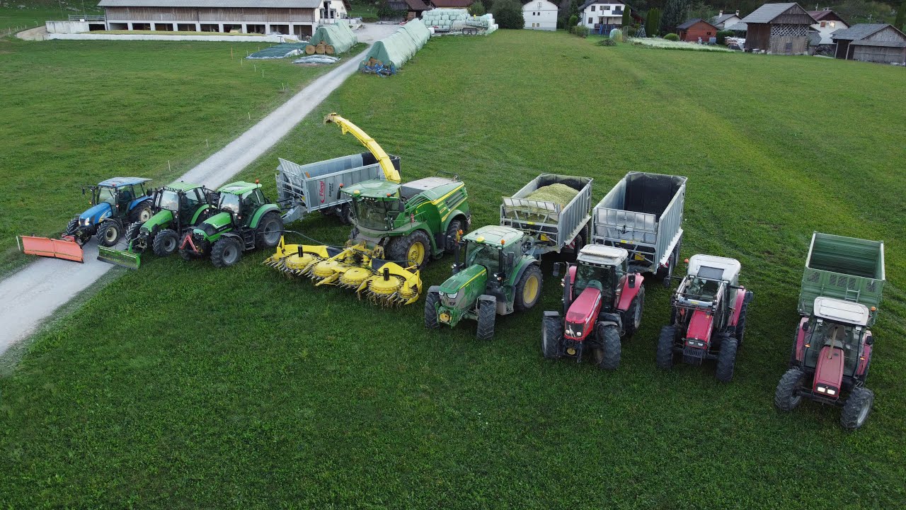 2024 🌽 Siliranje koruze // Maishäckseln // Corn silage // SLOVENIA * Kmetija Jakopič 🌽 KOP-CAR