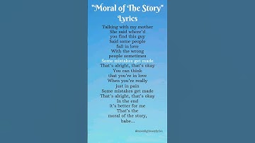 Thumbnail of "Moral of The Story"- Ashe songlyrics||#ytshorts #lyrics #ashe