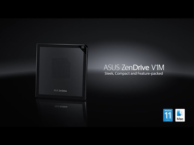 ASUS ZenDrive V1M external DVD drive and writer with built-in cable-storage  design - Online Gaming Computer Accessories store