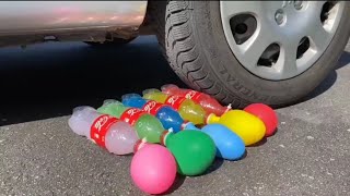 The Best Crushing things with Car Compilation! 자동차로 바삭 바삭하고 부드러운 것을 분쇄! 실험용 자동차 대 콜라 슬라임 캔디 토 이 트럭