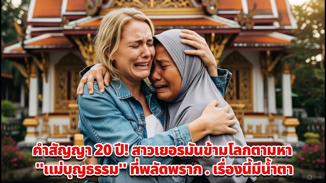 คำสัญญา 20 ปี! สาวเยอรมันข้ามโลกตามหา ''แม่บุญธรรม'' ที่พลัดพราก . เรื่องนี้มีน้ำตา