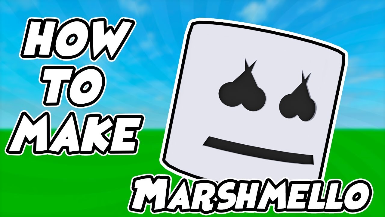 How To Make Marshmello Helmet On Roblox Youtube - roblox marshmello helmet catalog