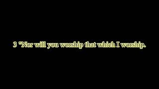 Surah Al-Kafirun 109 (The Disbelievers)