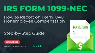 Form 1099NEC Explained: How to Report on Form 1040