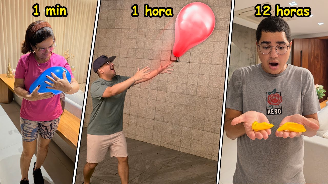 PASSAMOS 24 HORAS CUIDANDO DE UM BALÃO! (se explodir, perde)
