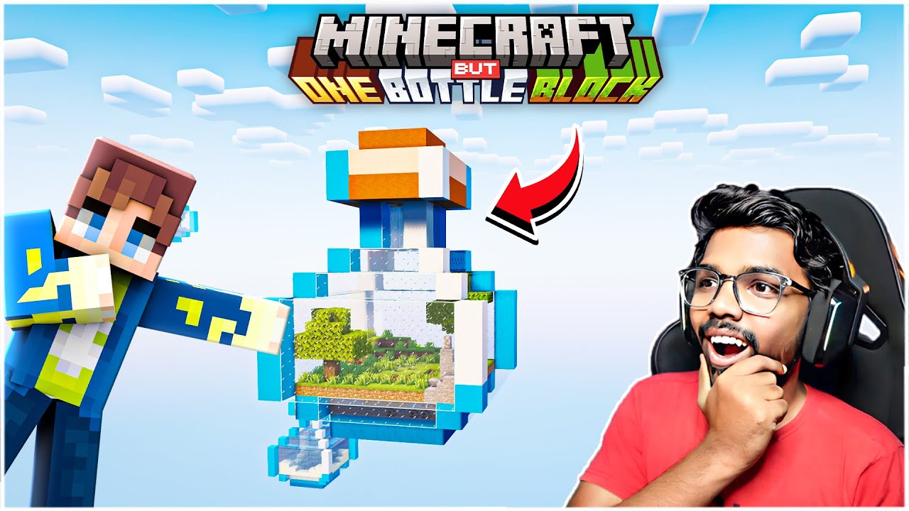Minecraft ONE BOTTLE BLOCK Minecraft In Telugu Maddy Telugu Gamer Minecraft ONE BOTTLE BLOCK Minecraft In Telugu Maddy Telugu Gamer
