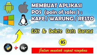 05. TUTORIAL MEMBUAT APLIKASI KASIR POS ANDROID IOS | EDIT DELETE DATA BARANG