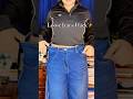 How to Fix Loose Jeans? #jeanshack #shortsfeed #jeans #explore #jeansfashion #jeansstyle #viral