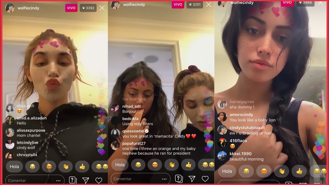 Cindy Kimberly (@wolfiecindy) and Chantel Jeffries Instagram LiveStream PART 2