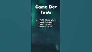 Setting UI Slider Values in Unity