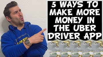 5 Ways to Make MORE MONEY in the Uber Driver App Tutorial