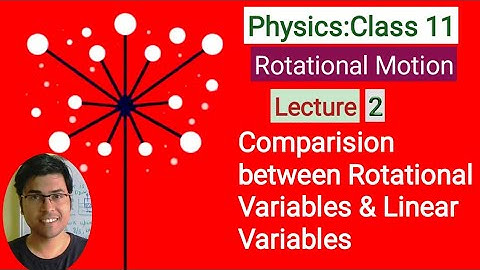Comparision between Rotational Variables & Linear Variables_Rotational Motion_Class 11 Physics_L2