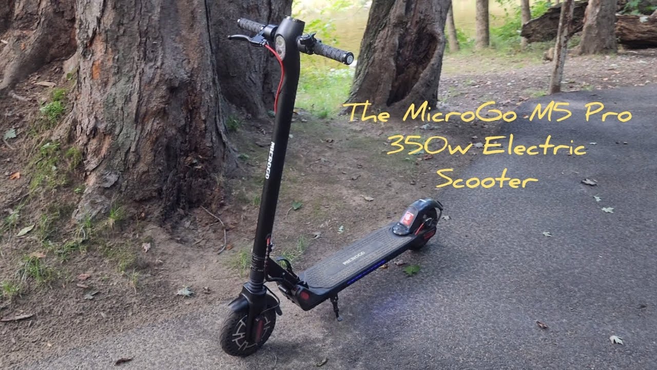 MicroGo M5 PRO 350W, 36V, 19mph Electric Scooter Review and Ride. How