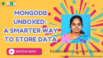 Introduction to MongoDB | Database Management Systems | SNS Institutions