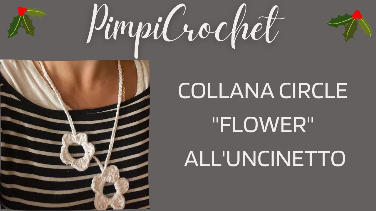 Collana Circle “flower“ all'uncinetto| PimpiCrochet|