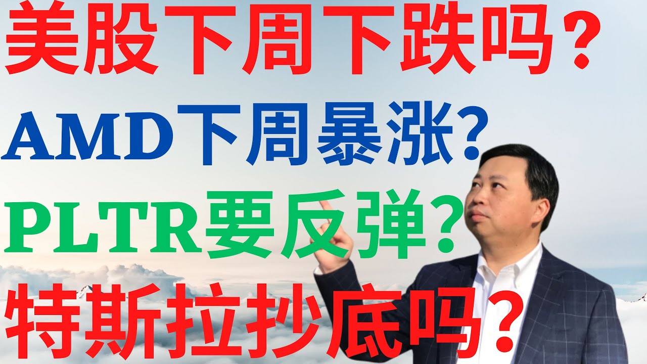 美股805|美股下周下跌吗?AMD下周会暴涨吗?Palantir要反弹吗?特斯拉要抄底吗? #amd #tsla #pltr  #drmikeinvest #美股分析 #stocks #ai