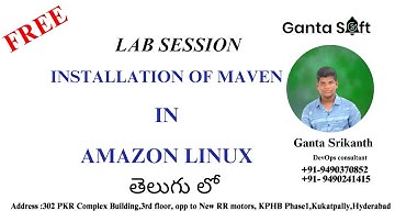 Installation  Maven In Amazon Linux  |GantaSoft | Best Devops Training in  KPHB HYD | Ganta Srikanth