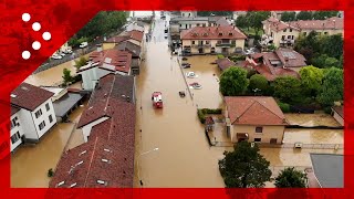 Alluvione tra Gessate e Bellinzago: le immagini dal drone