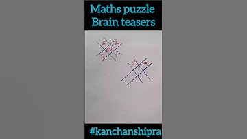 Maths puzzle | brain traser#shorts #maths #math #brainteaser #mathspuzzles #logicriddles #viral
