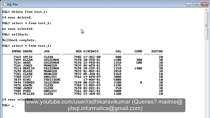 SQL: Delete Vs Truncate Vs Drop