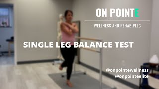 Pointe Readiness Assessment: Single Leg Balance Test