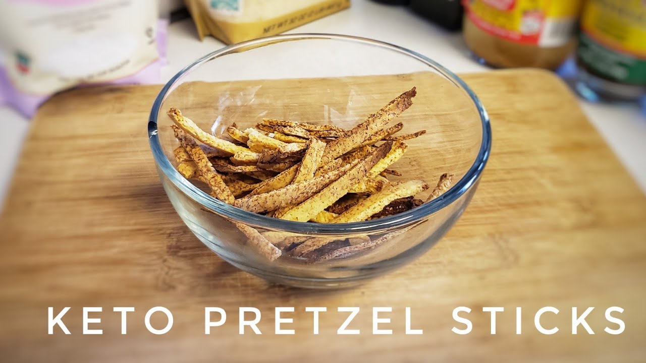 KETO PRETZEL STICKS MADE WITH ALMOND FLOUR NO FATHEAD DOUGH! YouTube