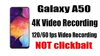 Tricks] galaxy a50 | 4k video recording ...