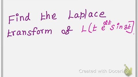 Find the Laplace transform of L( t e^2t  Sin 3t).Unit - Laplace Transform// Engineering Mathematics.