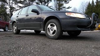 Lifted Saab 9-5 RallyWagon, Little Wheels And Big Tires!