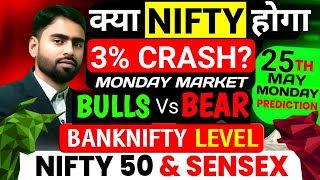 Nifty Sensex prediction for 25 May Monday | Nifty Expiry | Nifty Banknifty Prediction for Tomorrow