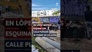 Severas afectaciones por las lluvias en la ZMG, desde calles inundadas hasta un socavón #lluvia