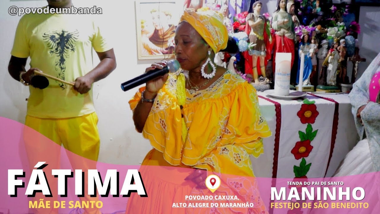 MÃE DE SANTO FÁTIMA, NA CASA DO PAI DE SANTO MANINHO, POVOADO CAXUXA