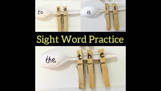Simple yet so effective Fine Motor Sight Words Practice Activity