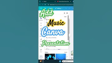 Add Music on Canva Presentation | #canva
