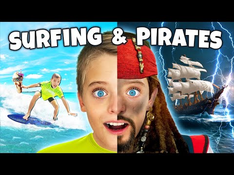Kids Surfing & Pirate Adventure! Family fun at Myrtle Beach