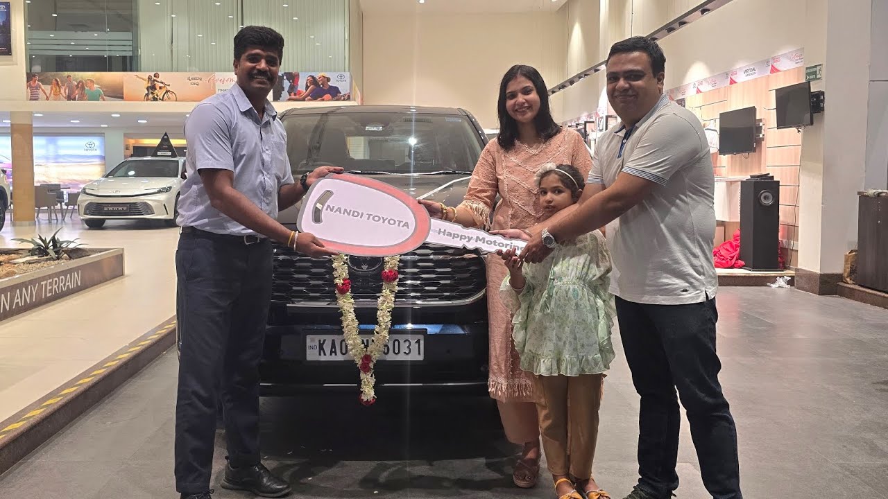 NEW CAR DELIVERY- TOYOTA INNOVA HYCROSS ZX OPTIONAL- VLOG 190 #nanditoyota #hycross #innova #hybrid 