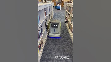 Pudu CC1 Cleans Library | Cleaning Robotics