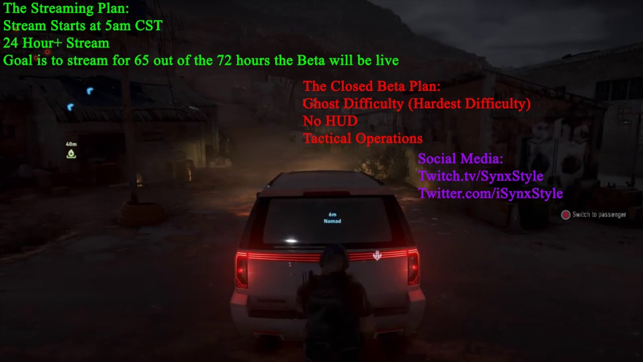 Ghost Recon Wildlands Closed beta Update, Invites, Streaming Time