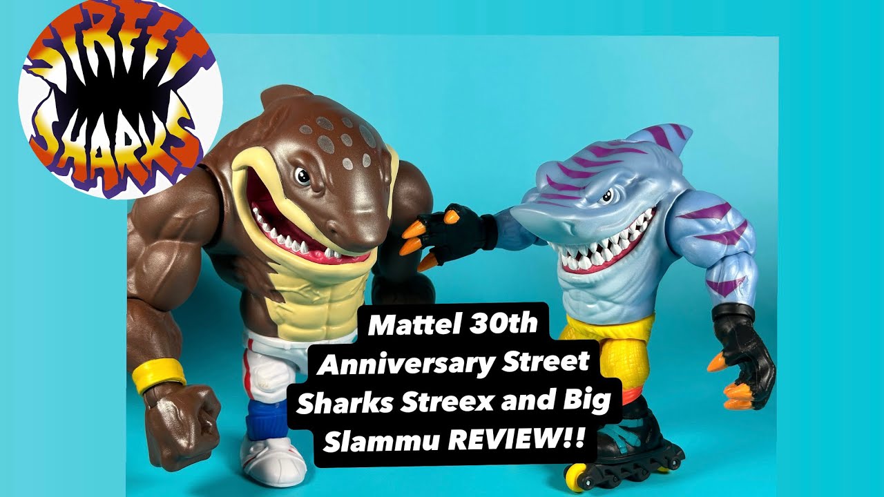 Mattel 30th Anniversary Street Sharks Streex and Big Slammu REVIEW