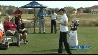 Annika talks about her pre-shot routine at the ANNIKA Academy